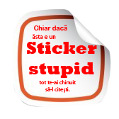 sticker stupid